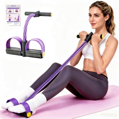 Pedal Resistance Band Handle, 6-Tube Natural Rubber