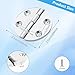 ORLANG 316 Stainless Steel Boat Hatch Hinges,2-1/2 inch (64 mm) Polished Marine Hinge,Marine Boat Hatch Heavy Duty Hinges with Screws,for Boats, Yachts, Doors, Deck,Windows, Cabinets (4 Pack)