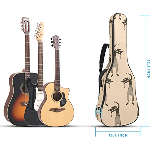 Étui de protection rembourré pour guitare classique et acoustique Motif chat spatial, Multicolore 02, 42.9×16.9×4.7 in… - Les Beatles, Paul McCartney, John Lennon, RIngo Starr, George Harrison Étui de protection rembourré pour guitare classique et acoustique Motif chat spatial, Multicolore 02, 42.9x16.9x4.7 in… – Image 6