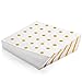 Meeywood 200 Pcs Serves 50, Gold Party Supplies Set | Strong | No Flimsy Plates Or Leaky Cups | Polka Dot Disposable Paper Dinnerware | Includes Dinner Plates, Dessert Plates, Cups & 3-Ply Napkins