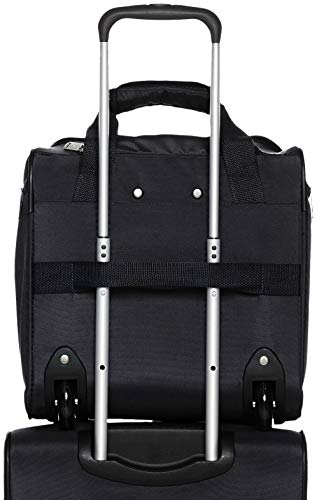 Amazon Basics Underseat Carry-On Rolling Travel Luggage Bag With Wheels, 14 Inches, Black #TOP6