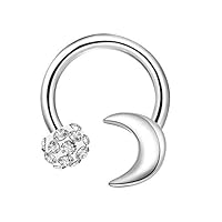 Algopix Similar Product 3 - OUFER 16G Surgical Steel Horseshoe