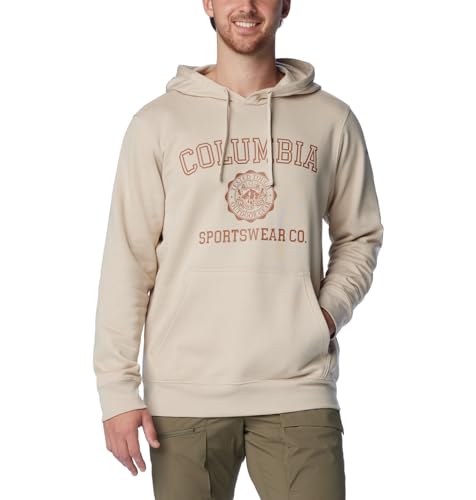 Columbia Men's Trek Hoodie, Dark Stone/CSC Emblem, X-Small