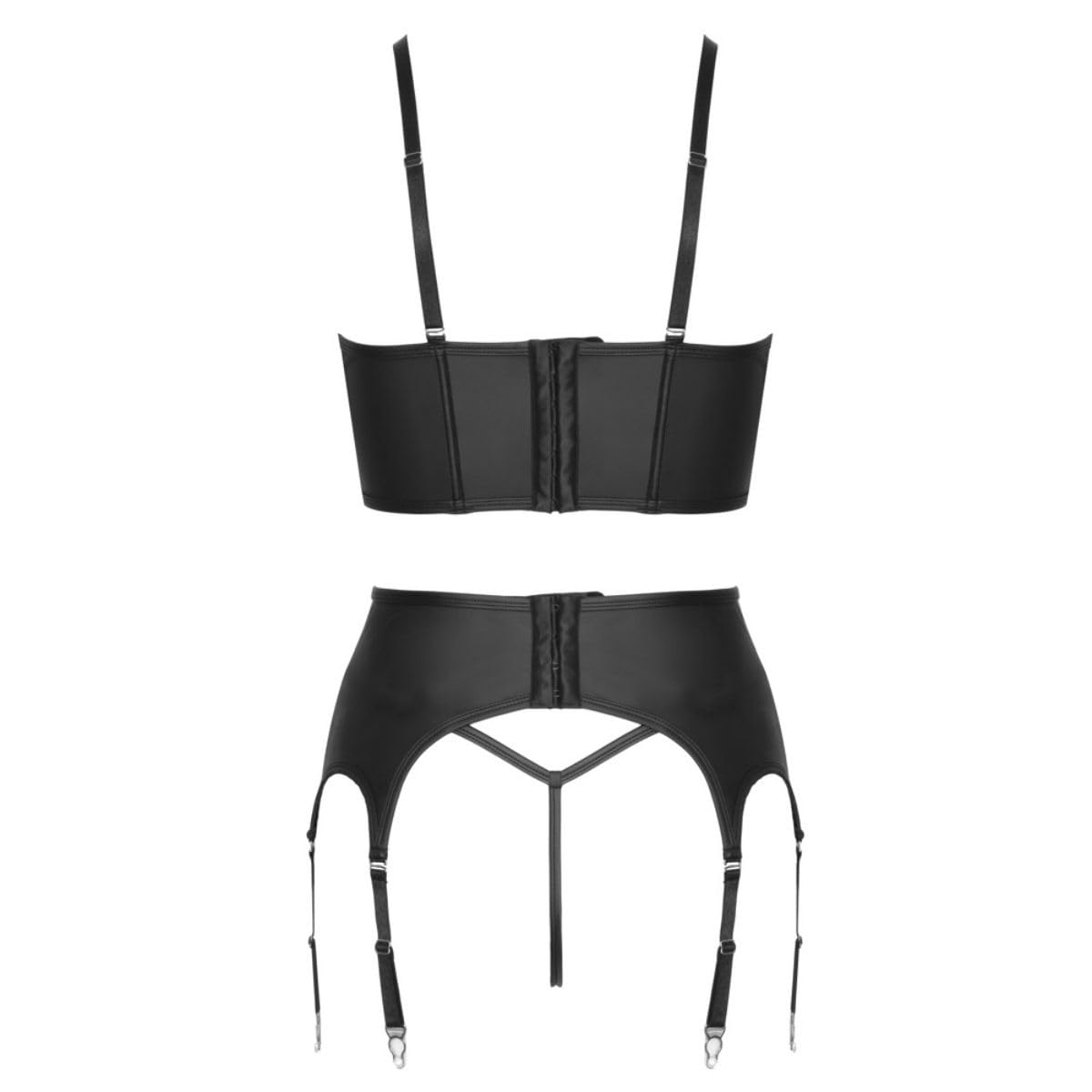 Cottelli Collection Set Top con esperienza glitterata – Nero