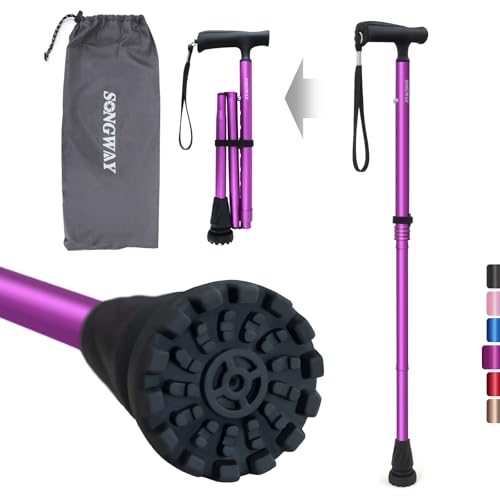 SONGWAY 杖 女性用 杖 男性用 ステッキ 紳士 折りたたみ杖 軽量 杖 おしゃれ