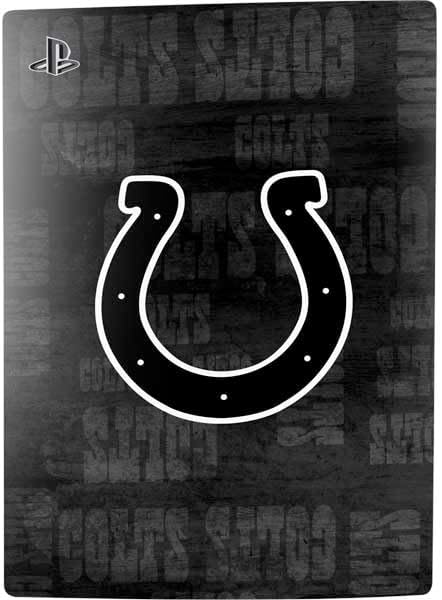 Skinit Decal Gaming Skin Compatible with PS5 Bundle - Officially Licensed NFL Indianapolis Colts Black & White Design