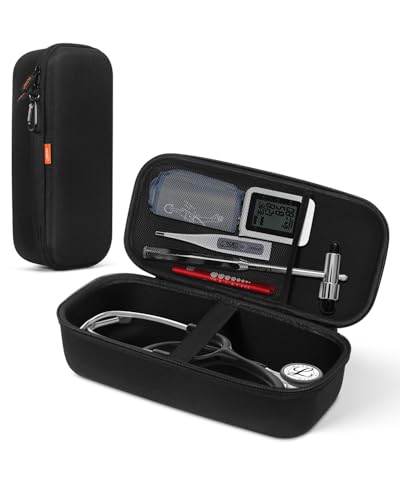 Image of Shockproof Stethoscope Case for 3M Littmann Classic III /Cardiology IV Diagnostic /MDF Acoustica Stethoscopes - Hard Stethoscope Bag Large Travel Carrying Case for Medical, Doctor, Nurse Accessories
