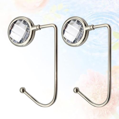 PartyKindom 2 Pçs Bolsa Gancho Bolsa Cabide Para Mesa Elegante Longo Bolsa Titular Para Meninas Femi