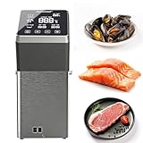 ORIDLECTAL Sous-Vide-Garer: Präzises Garen mit 1600 W, Touchscreen, Timer & IPX7-Wasserschutz. Perfekt für Steaks, Fisch & Gemüse – für Profiköche und Hobbyköche
