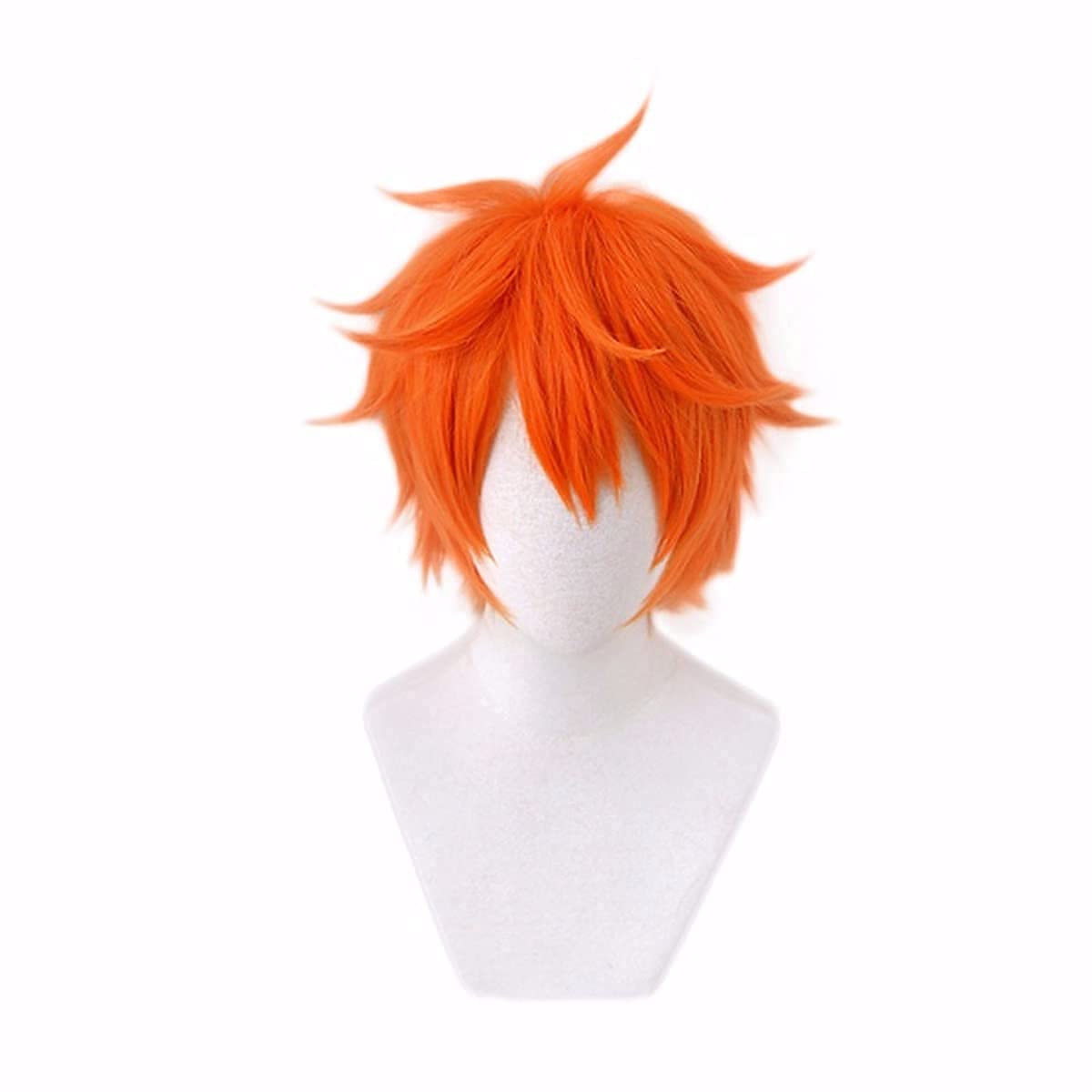 Amazon.com : Hinata Shoyo Cosplay Wig Short Orange Fluffy Layered Wigs Wig  + Wig Cap : Beauty & Personal Care