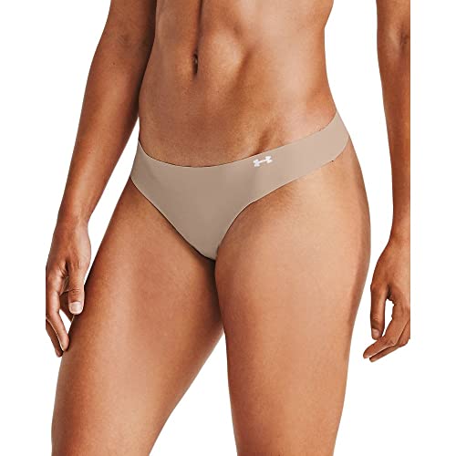 Image of Under Armour Women's Pure Stretch Thong Multi-Pack , Black (004) /Dash Pink , Large