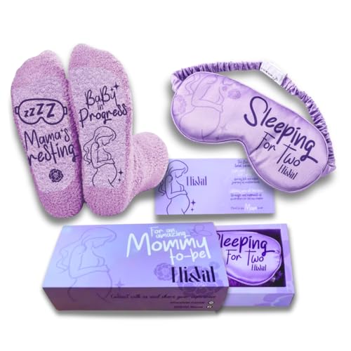 Pregnancy Care Package for Women | Mother’s Day Gift, Pregnancy Must Haves 1st Trimester | Pregnancy Essentials | Pregnancy Gifts for Expecting Mom | Baby Shower| Maternity Sleep Mask & Socks Set