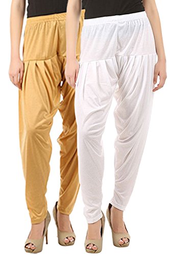 Image of Buy That Trendz Women's Relaxed Fit Viscose Dhoti Patiyala Salwar Harem Bottom Pants