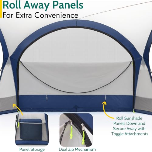 Trail Dome Gazebo with Zip-Away Sides, Carry Bag, 3.5m x 3.5m - Image 5