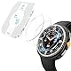 Misxi 3 Stück Gehärtetem Glas Displayschutz Kompatibel mit Samsung Galaxy Watch 8 Classic 46mm mit Auto-Ausrichtungswerkzeug-Set, Ultra-Dünner Anti-Fingerprint für Galaxy Watch8 Classic, Transparent