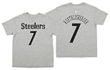 Outerstuff NFL Youth Boys (8-20) Mainliner Short Sleeve Tee, Pittsburgh Steelers Ben Roethlisberger, Medium (10-12)