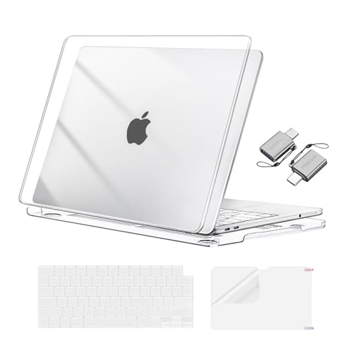 MOSISO Crack-Resistant Cover Compatible with MacBook Neo Case 13 inch 2026 Release Model A3404 with A18 Pro Chip Protective Hard Shell&Keyboard Cover&Screen Film&Type C Crystal Clear