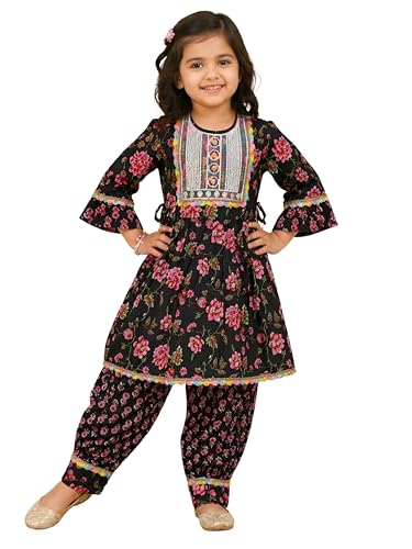 Image of Arshia Fashions Girls Ethnic Wear Kurti and Dhoti Pant Set