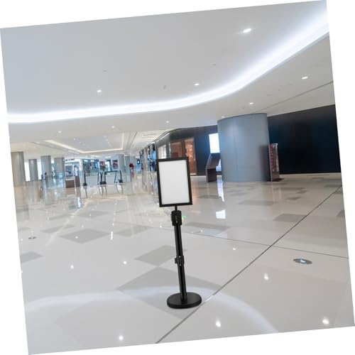 Support affiche vertical pour aéroport fluidifiant la foule avec cadre