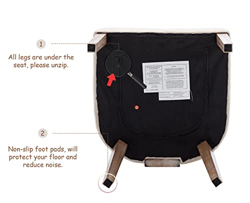 Shunzhi Upholstered Farmhouse Dining Chairs Set Of 2 Mid Century Modern Dining Room Chairs Retro Linen Kitchen Chairs Armless Side Chairs With Wood Frame/Curved Back For Kitchen/Living Room,Beige,2Pcs #TOP4