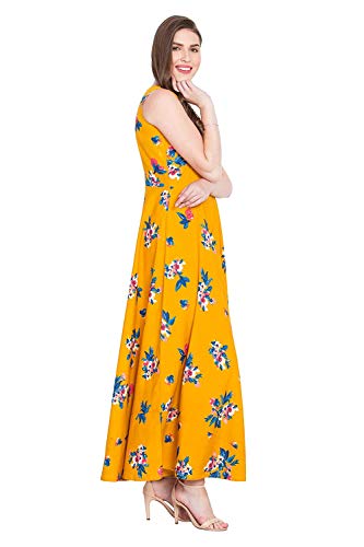 Image of LookMark Women's Crepe A-Line Maxi Dress