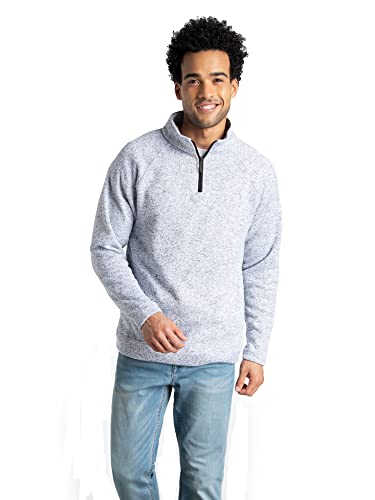 Fruit of the Loom Men's Sweater Fleece Quarter Zip Pullover (Sizes S-XXL)