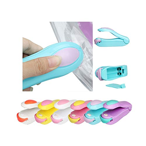 Cuteelf Folienschweißgerät, Mini Bag Sealer, Handlicher Folienschweißgerät Tüten Verschweißer für Beutel Plastiktüten Lebensmittellagerung Snack Fresh Bag Sealer Cover