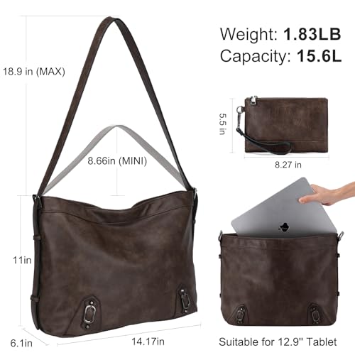 Hobo Bags for Women,Fashion Vegan Leather Hobo Purse and Ladies Medium Crossbody Handbags Satchel Bags for Travel2