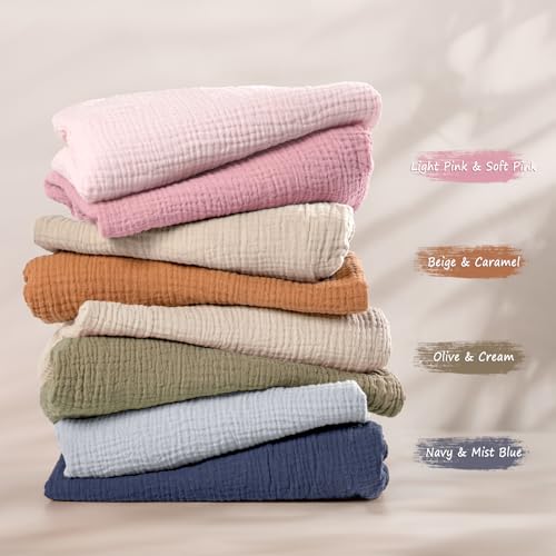 Image of lulumoon Baby Muslin Bassinet Sheets: Cotton Bassinet Sheets Neutral for Boys and Girls - Fitted for Oval Rectangle or Hourglass