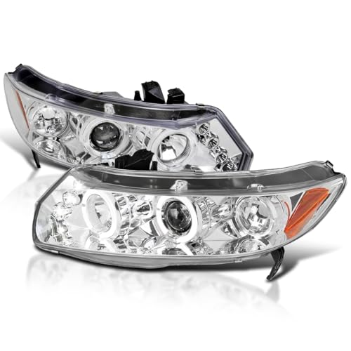 SPEC-D LED Halo Projector Headlights for 2006-2011 Honda Civic Coupe