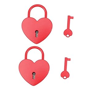 Uonlytech Heart Padlock Set X589I47