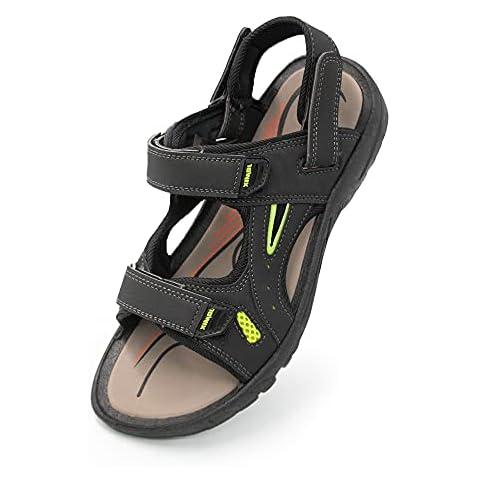 JOMIX Sommer Athletische Sandalen Damen Klettverschluss Anti-Rutsch Wandersandalen Outdoor Strand Reisen Trekking Wander Cover