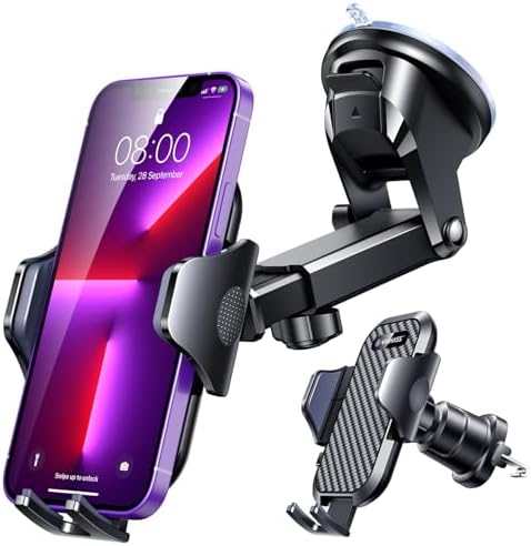 VANMASS 2026【Militär-Klasse】Handyhalterung Auto Upgrade【Stärkste Saugnapf & Lüftungshaken】4 in 1 Handy Halterung Auto 360° Drehbar Handyhalter Auto Armaturenbrett Scheibe Wand für