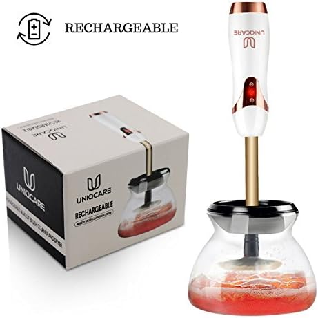 Uniqcare USB Rechargeable Makeup Brush Cleaner and Dryer- Dual Speed Quick and Easy Spin Cleaning Tool- Electric, Rotating, spinner machine for most cosmetic, make up brushes making them last longer!!