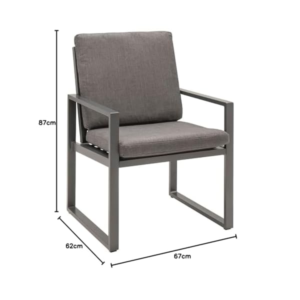 OUTLIV. Sydney Diningsessel Aluminium Anthrazit