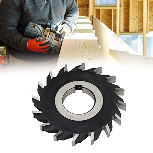 Image of Face Milling Cutter Disc High Hardness Plane Processing for Milling Machines Workshops High Speed Steel 80mm 16 Teeth 1 Piece