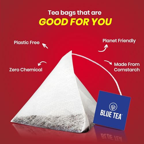 Image of BLUE TEA - Hibiscus Tea - 25 Tea Bags (Pack of 2) Plant Based | Supports Sugar Level | Enhances Skin Glow | Caffeine Free - Herbal Tea - Tangy Flavour | Single Tear Tea Box | Easy Pull Sachets