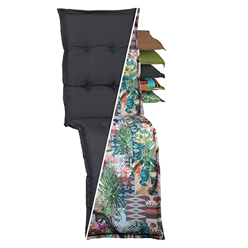 Beo Relaxsessel Auflage Waschbar Nizza | Made in EU Premium-Qualität | UV-beständige Liegestuhl Auflage nach Öko-Tex Standard | Atmungsaktive Relaxstuhl Auflage mit Mexiko-Muster in Gelb-Orange