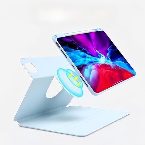 Clavier Bluetooth iPad 7eme Generation rotatif 360 bleu - 4