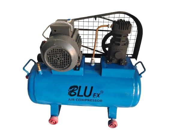 Image of BLUEX 0.5 HP, 1.67 CFM, 8 KG Pressure, 45 LTR Tank Air Compressor with Standard Accessories