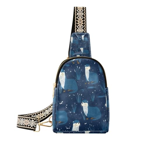 Trendy Ranch Otter Dark Blue loutre pelucheuse lavable pour sommeil