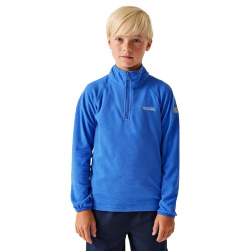 Regatta Boys & Girls Loco Zip Neck Stretch Fit Micro Fleece Jacket Top