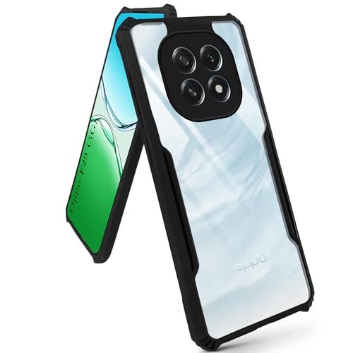 Image of Jkobi Back Cover Case for Oppo F29 (Shockproof with Polycarbonate Clear Panel | Professional Black)