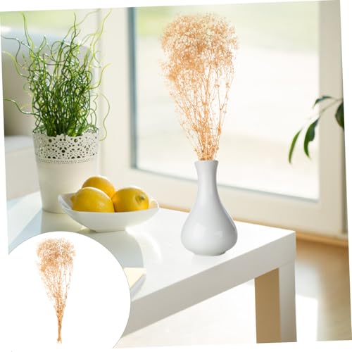 Ramo de flores secas Babysbreath beige natural decorativo miniatura 2