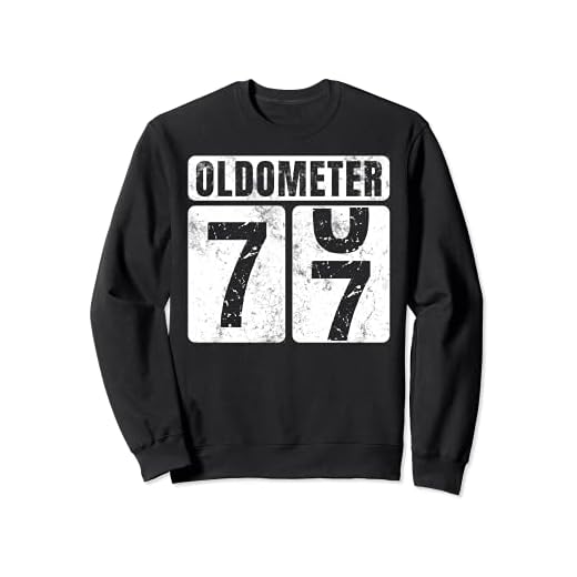Oldometer 77 - Camisa vintage divertida idea de regalo de cumpleaños 77 Sudadera