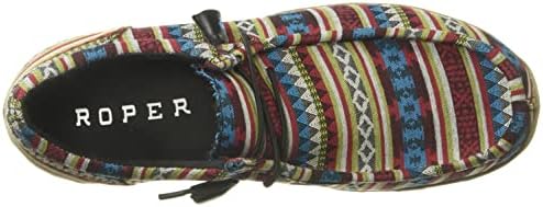 Roper Womens Chillin Aztec Shoe, Blue, 5 | Image 4