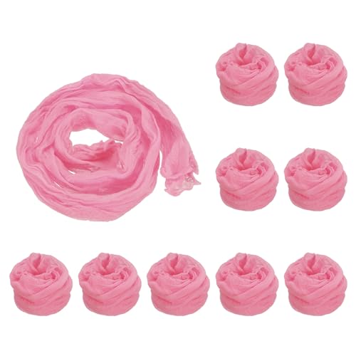 Tissu pour fleurs en nylon corail rose pour décorations de table et mariages