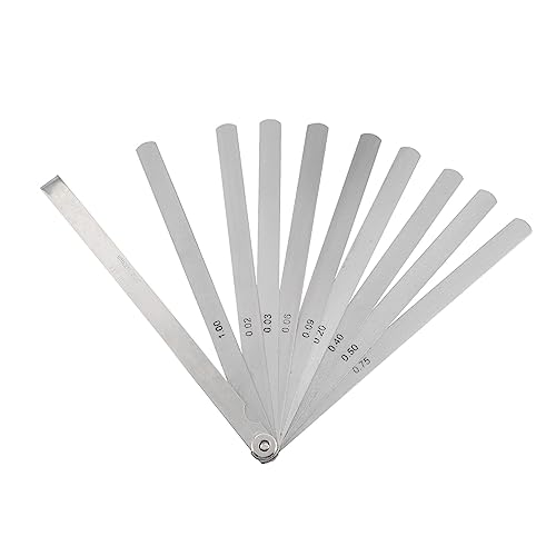 HOMOCONO Feeler Gauge Imperial Measuring Tool Gap Gauge Tool Thickness Gauge Width Measuring Tool Car Tools Automotive Tools Gauge Auto Tools Gap Measuring Tool Silver