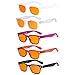 Eyekepper 5 Pack Ladies Blue Light Blocking Readers Retro Computer Reading Glasses Orange Tinted +1.00