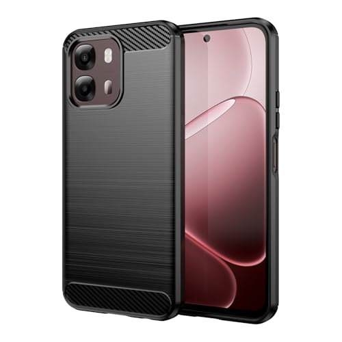 Custodia per Compatibile con Oppo A6s Silicone Case TPU Protettiva Cover per Oppo A6s-Nero